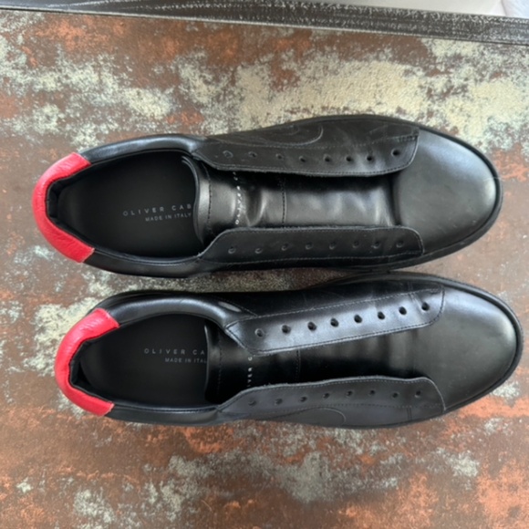 Oliver Cabell - Black on Black with Red - Leather - Picture 2 of 4
